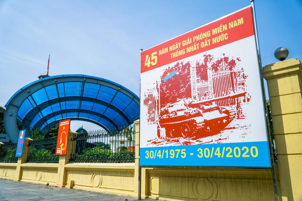 Bảo tàng Lịch sử Quân sự Việt Nam, phố Điện Biên Phủ-nơi trưng bày nhiều hiện vật từ thời chiến tranh chống Mỹ. (Ảnh: Minh Hiếu/Vietnam+)