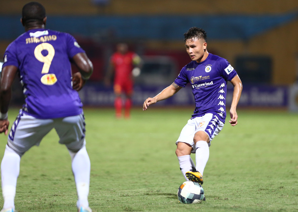 Quang Hải được kỳ vọng mang lại thế trận tấn công áp đảo cho Hà Nội FC trong thế trận bế tắc. (Ảnh: Hiển Nguyễn/Vietnam+)