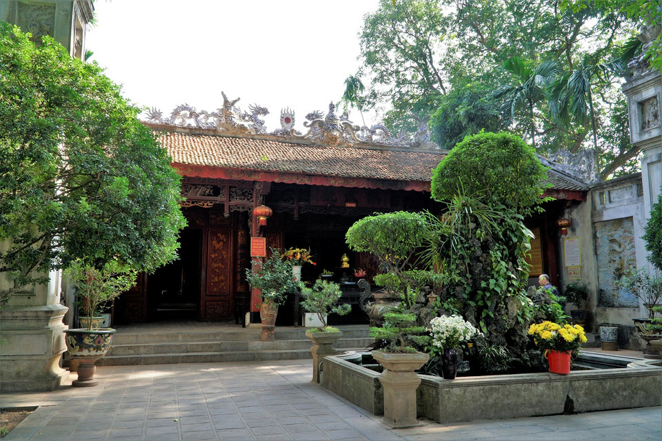 Gian chính diện của ngôi đền. (Ảnh: Vietnam+)