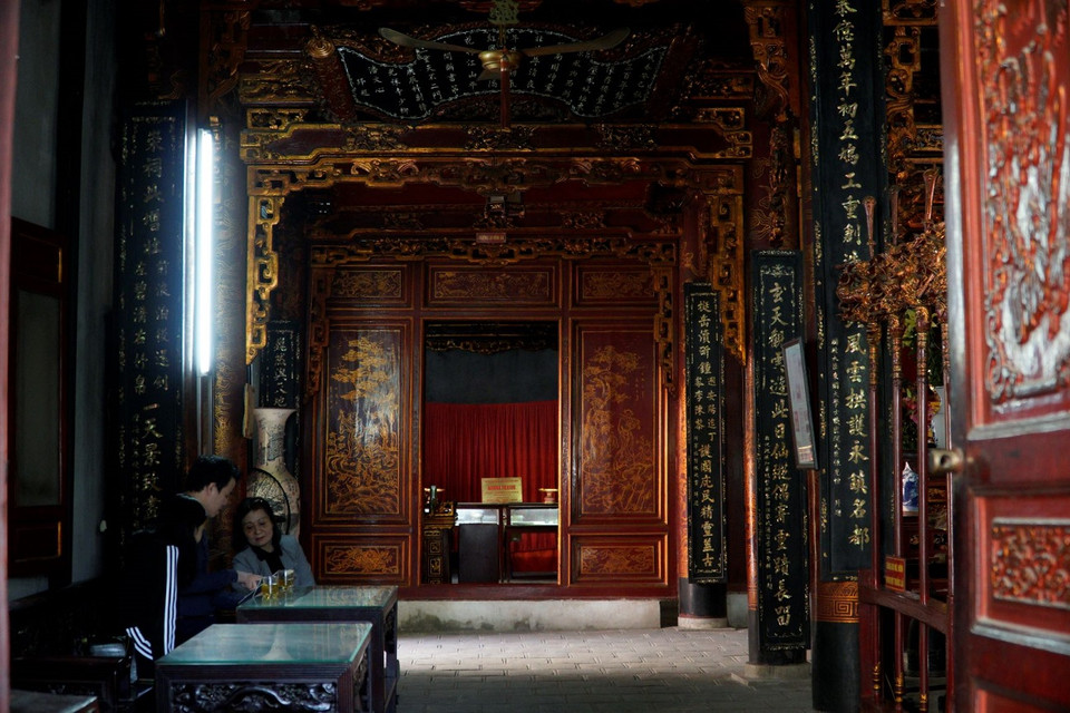 Đền Quán Thánh hiện nay có quy mô khá bề thế, mang phong cách kiến trúc, nghệ thuật của thế kỷ XIX. (Ảnh: Vietnam+)