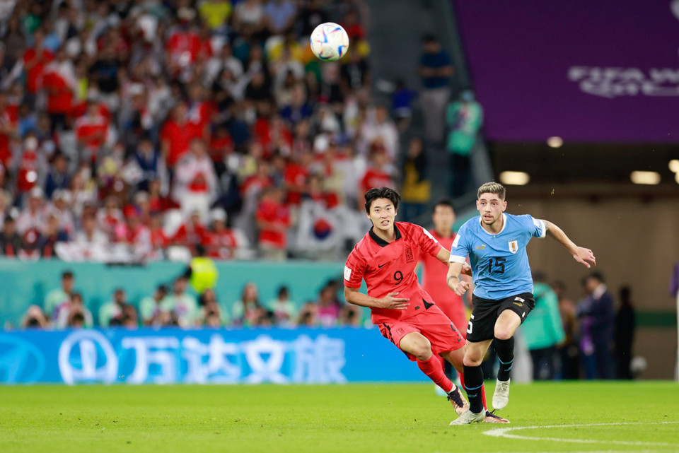 Trong ảnh, tiền vệ Federico Valverde đang chơi cho câu lạc bộ Real Madrid, được định giá đắt nhất đội hình tuyển Uruguay. (Ảnh: Hải An/Vietnam+) 