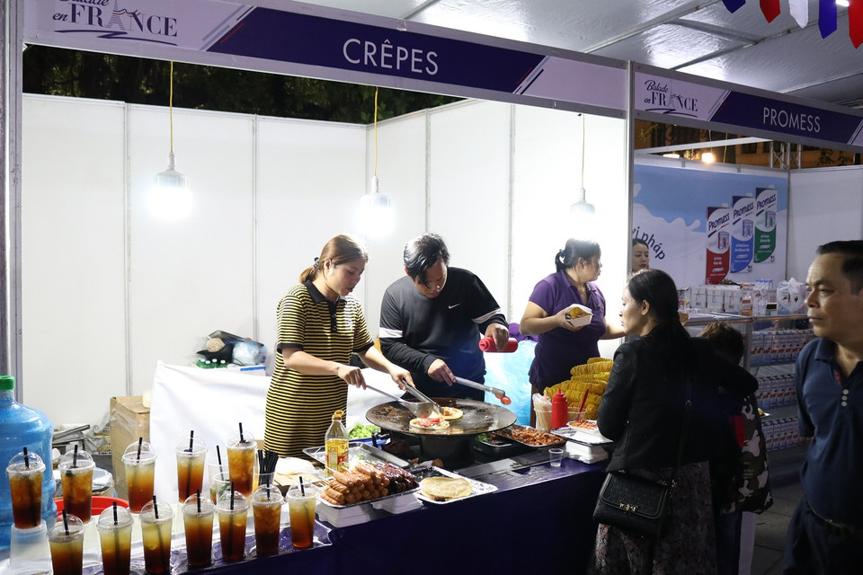 Món bánh Crêpes nổi tiếng của Pháp. (Ảnh: Minh Hiếu/Vietnam+)