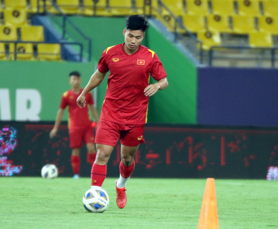 Đội tuyển Việt Nam đã chốt danh sách 23 cầu thủ tham dự trận đấu này. Tất cả họ đều có thể trạng tốt và không gặp chấn thương đáng tiếc nào. (Ảnh: VFF) 