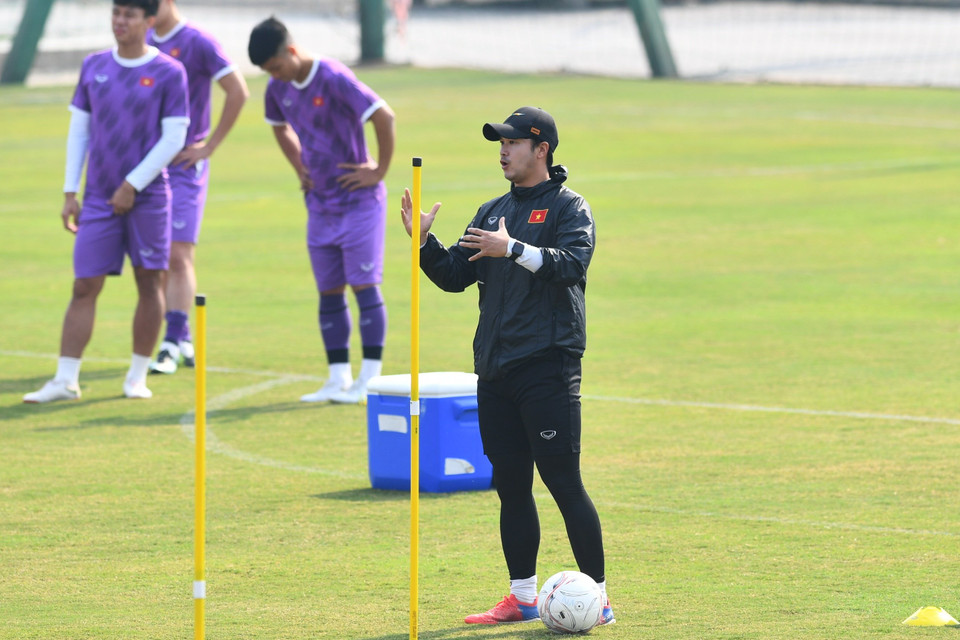 Trận đấu sắp tới mang ý nghĩa quan trọng trong việc cạnh tranh ngôi đầu bảng B tại AFF Cup 2022 và tấm vé vào bán kết. (Ảnh: Hiển Nguyễn/Vietnam+)