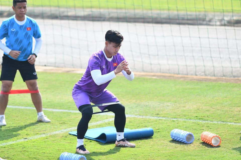 Tuyển thủ Việt Nam giữ được thể trạng sung mãn sau trận mở màn AFF Cup 2022 bằng chiến thắng đậm 6-0 trước Lào. (Ảnh: Hiển Nguyễn/Vietnam+)