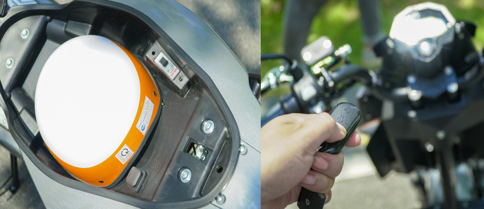 Hướng đến khách hàng trẻ tuổi, đặc biệt là nhóm học sinh, Xmen Neo và X5 được trang bị thêm nhiều tiện ích hỗ trợ đắc lực, thực dụng: cổng sạc điện thoại USB, chìa khoá thông minh Smartkey tích hợp các tính năng: tìm xe từ xa, bật khóa chống trộm và khởi động xe không cần dùng chìa. (Ảnh: Minh Hiếu/Vietnam+)