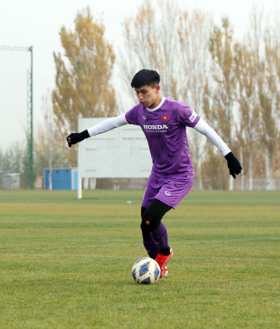 U23 Việt Nam còn tập luyện cả phương án sút penalty nếu trận đấu với U23 Myanmar có tỷ số hòa. Hai đội đều đang bằng điểm, bằng hệ số phụ ở bảng I. (Ảnh: VFF)