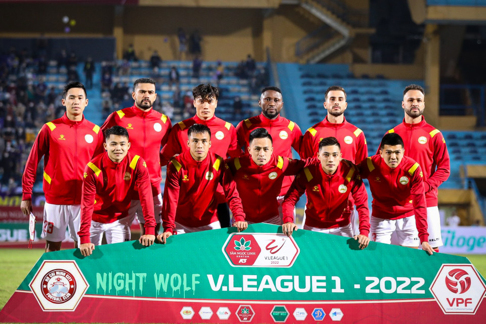 Ở phía ngược lại, Câu lạc bộ Thành phố Hồ Chí Minh (CLB TP.HCM) cũng không thể có đội hình mạnh nhất bởi nhiều trụ cột như Hoàng Thịnh, Hồ Tuấn Tài gặp chấn thương. (Ảnh: PV/Vietnam+)