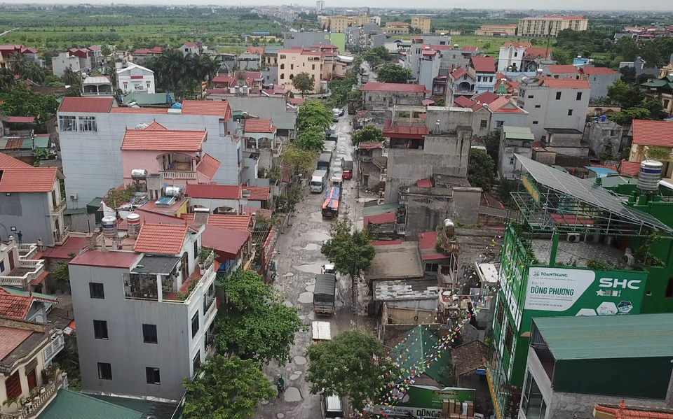 Đoạn đường nhìn từ trên cao. (Ảnh: PV/Vietnam+)
