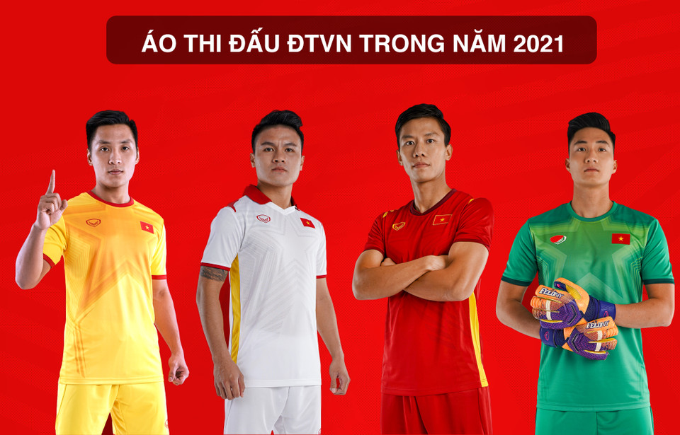 Liên đoàn bóng đá Việt Nam (VFF) vừa công bố trang phục của các đội tuyển bóng đá quốc gia Việt Nam phiên bản năm 2021. Mẫu trang phục thi đấu với sự trẻ trung, khoẻ khoắn, tràn đầy năng lượng và khát vọng chiến thắng được công bố cũng đã trở thành sự kiện được đông đảo người hâm mộ đón đợi.