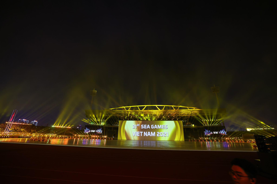 Đêm khai mạc đã quảng bá hình ảnh và tạo dấu ấn, vị thế cho nước chủ nhà Việt Nam trong Đại hội thể thao Đông Nam Á lần thứ 31. (Ảnh: Minh Sơn/Vietnam+)