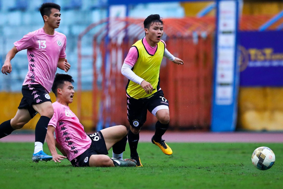 Quang Hải và đồng đội sẽ có trận đấu với Nam Định vào cuối tuần này ở vòng mở màn V-League 2020. (Ảnh: Nguyên An/Vietnam+)