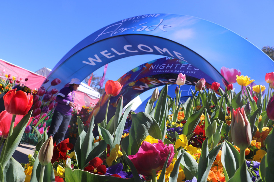 Một góc lễ hội hoa. (Nguồn: Nguyễn Minh/TTXVN)