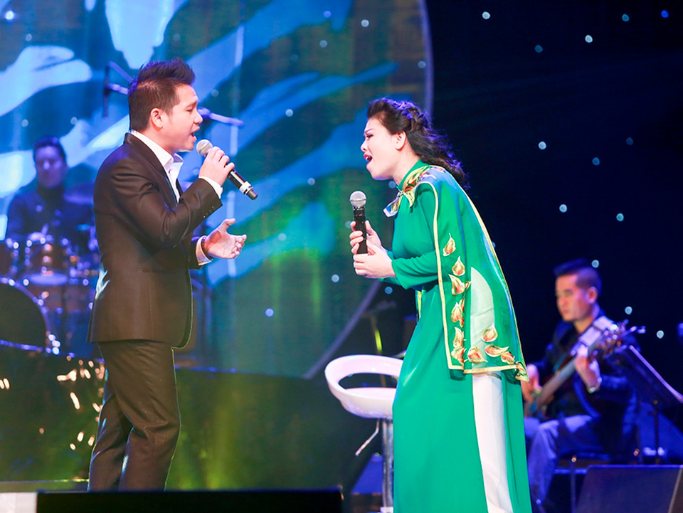 Anh Thơ thăng hoa khi trở về với 'người tình' trong âm nhạc của cô- ca sỹ Trọng Tấn (Ảnh: Hải Bá) 