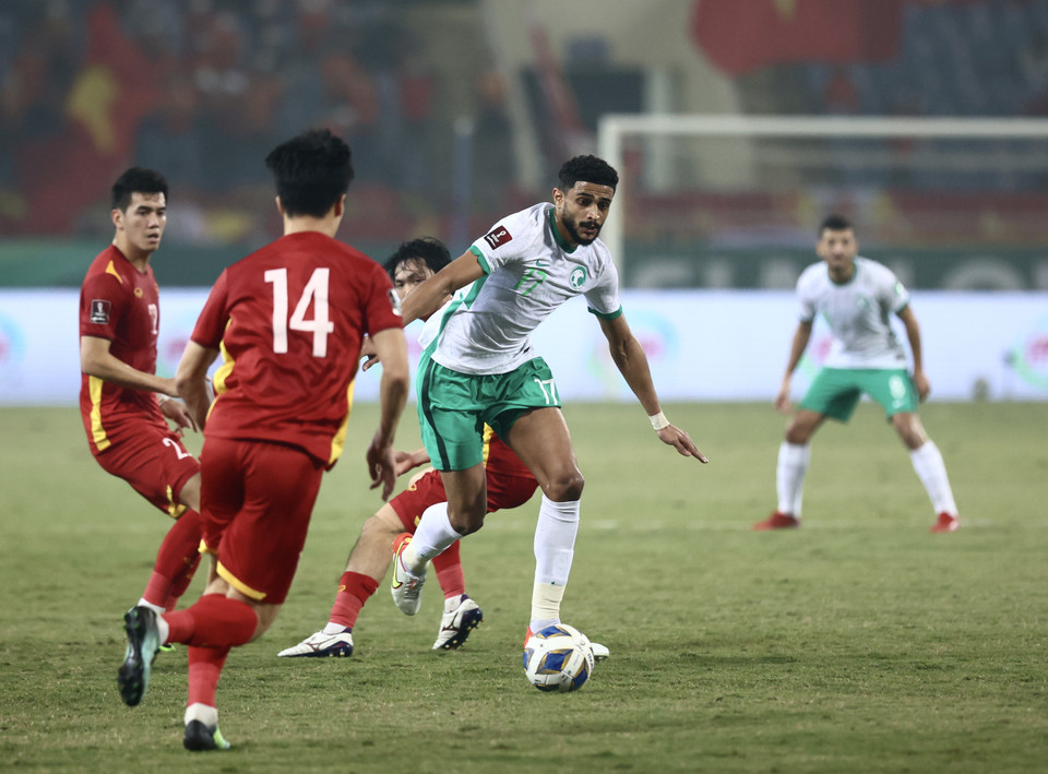 Đội bóng từ Tây Á chỉ cần tận dụng tốt cơ hội duy nhất ở phút 31 để có bàn ấn định chiến thắng, qua đó tiếp tục chuỗi trận ấn tượng với phong độ cao tại vòng loại thứ ba World Cup 2022. (Ảnh: PV/Vietnam+)