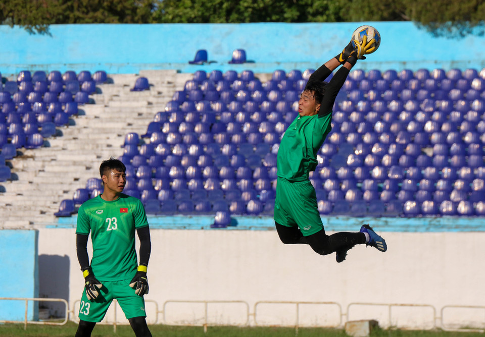 Trước thềm giải đấu, huấn luyện viên trưởng Gong Oh-kyun đã tỏ ra thận trọng, cho biết U23 Việt Nam sẵn sàng giành kết quả tốt nhất sau khi vừa giành huy chương vàng SEA Games 31. (Ảnh: VFF)