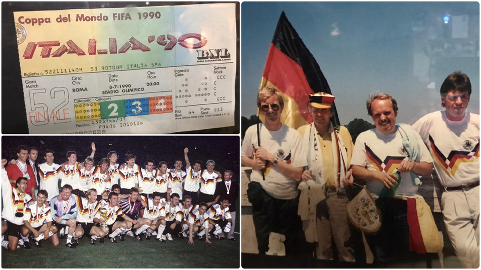Ký ức chiến thắng World Cup 1990 của một fan Đức. Ảnh: Nguồn Dfb.de