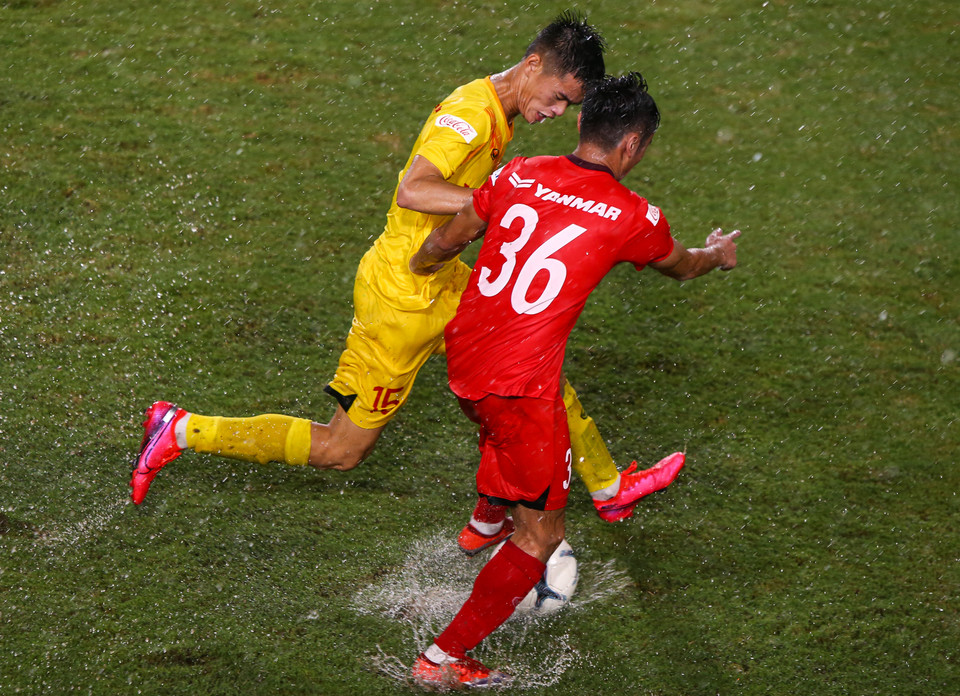 Bởi vậy, những trận thi đấu nội được coi là bài kiểm tra quan trọng với cầu thủ U22 Việt Nam. (Ảnh: Phúc Tá/Vietnam+)