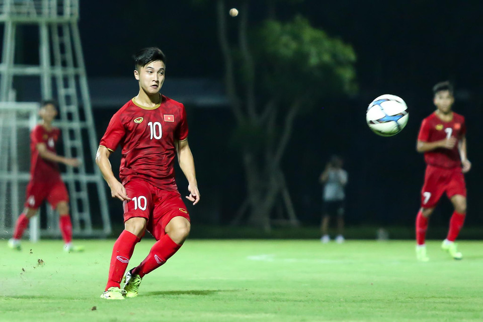Thể hiện tốt ở những đợt tập trung gần đây, cầu thủ có bố mẹ đều là người Việt Nam chắc chắn được huấn luyện viên Park Hang-seo ghi nhận. (Ảnh: Nguyên An)