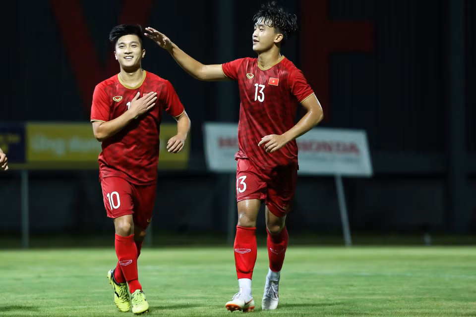 Trong trận đấu của U22 Việt Nam với CLB Kitchee (Hong Kong) vừa qua, Martin Lo tiếp tục có màn trình diễn tốt với một bàn thắng. (Ảnh: Nguyên An)