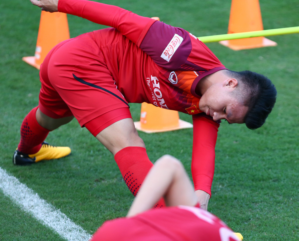 Câu lạc bộ Hà Nội FC cho biết đã báo cáo VFF, xin phép huấn luyện viên Park Hang-seo để các tuyển thủ thuộc biên chế đội bóng lên tập trung muộn hơn so với dự kiến. (Ảnh: Nguyên An)