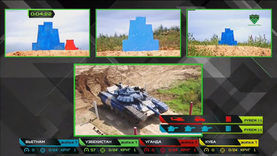 Phần thi của đội tuyển Việt Nam có kết quả rất tốt. (Nguồn: Телеканал Звезда)