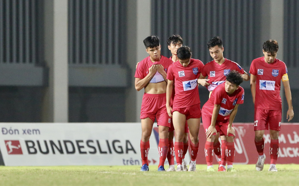 Còn U17 PVF được đánh giá cao cùng với lợi thế sân nhà nhưng đành nhận đồng giải ba cùng với U17 Hoàng Anh Gia Lai. (Ảnh: Hiển Nguyễn/Vietnam+)