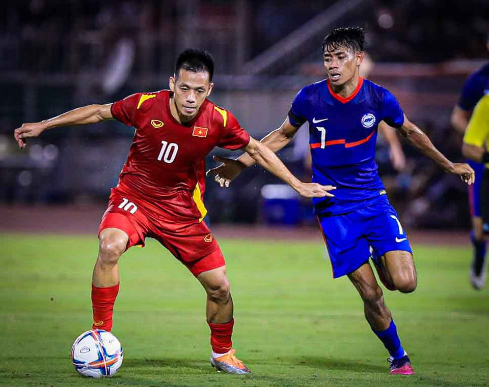 Màn thể hiện tốt trong 60 phút góp mặt trên sân của Văn Quyết chắc chắn ghi điểm được với huấn luyện viên Park Hang-seo. (Ảnh: Hà Nội FC)