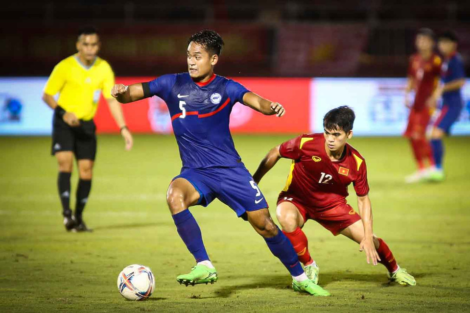 Ngoài Văn Quyết, lần lượt các cầu thủ trẻ cũng gây chú ý với lần đầu tiên thi đấu trong màu áo đội tuyển Việt Nam. (Ảnh: PV/Vietnam+)