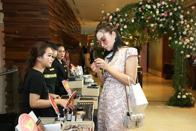 Người đẹp Ngọc Lan tại "Welcome to Inglot's Land.(Ảnh: Nam An/Vietnam+)