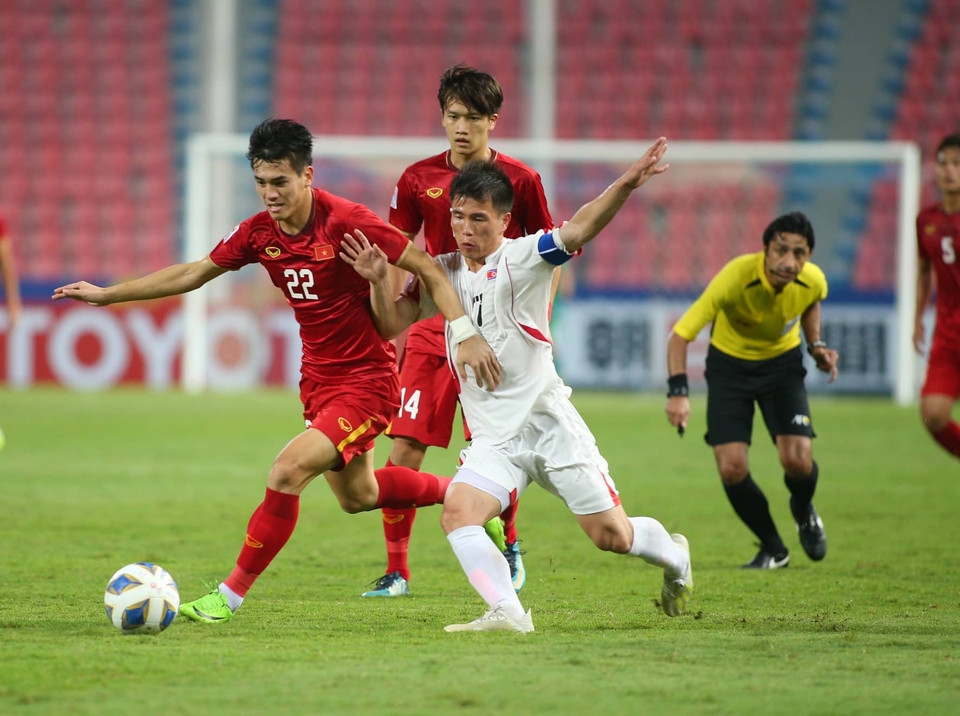 U23 Việt Nam dừng bước ở U23 châu Á 2020 với 2 điểm sau khi hoà 0-0 với U23 Jordan, U23 UAE và sau đó thua 1-2 U23 Triều Tiên ở trận đấu quyết định tấm vé đi tiếp. (Ảnh: Vietnam+)