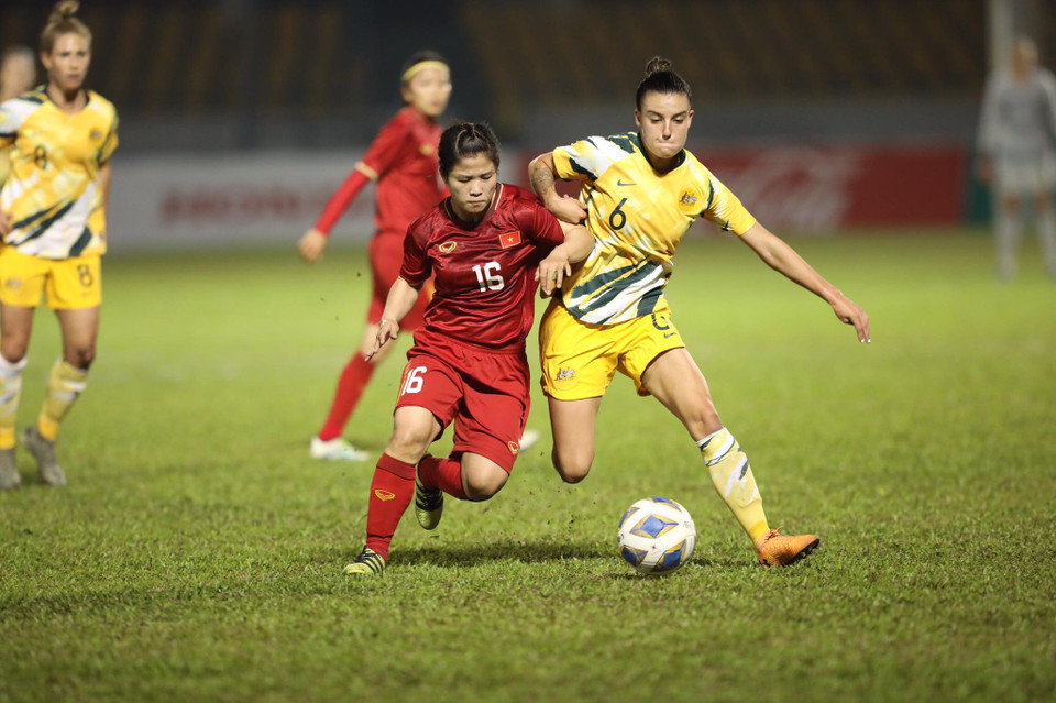 Điều này giúp đoàn quân huấn luyện viên Mai Đức Chung chơi tự tin trước đối thủ mạnh hơn rất nhiều. (Ảnh: Vietnam+)