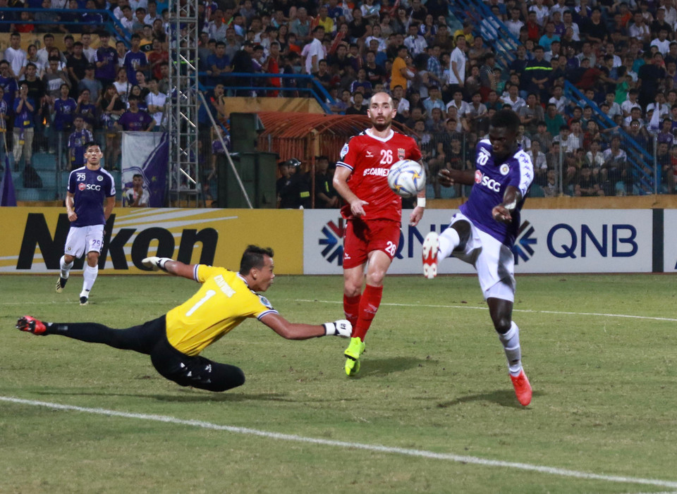 Thắng chung cuộc 1-0 ở lượt về và 2-0 sau hai lượt trận chung kết AFC Cup 2019 khu vực Đông Nam Á, giành vé vào vòng bán kết liên khu vực của AFC Cup gặp Altyn Asyr - đội bóng đến từ Turkmenistan. (Ảnh: Nguyên An)
