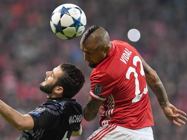 Vidal - tác giả bàn thắng mở tỷ số trận đấu (Ảnh: Nguồn Fcb.de) 