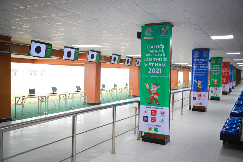 Trung tâm huấn luyện Thể thao Quốc gia (Hà Nội) sẽ tổ chức môn bắn súng, bắn cung tại SEA Games 31 với cơ sở vật chất đã được nâng cấp, cải tạo từ tháng 9/2021. (Ảnh: Hiển Nguyễn/Vietnam+)