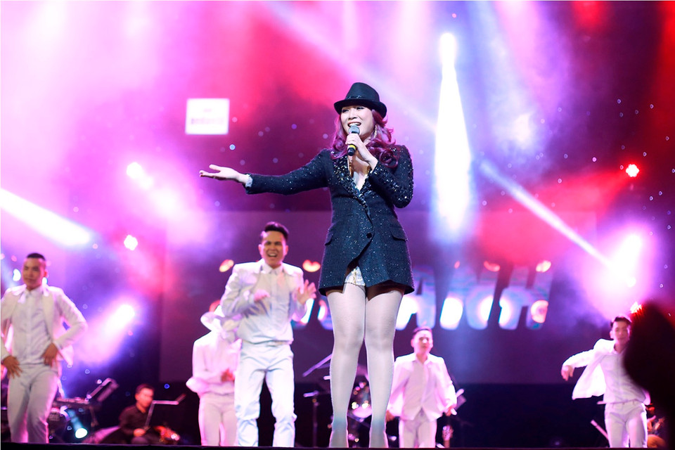 Mỹ Tâm xuất hiện với liên khúc 'Tình yêu chưa nói' và "Nhé anh.' (Ảnh: Tú Nguyễn)