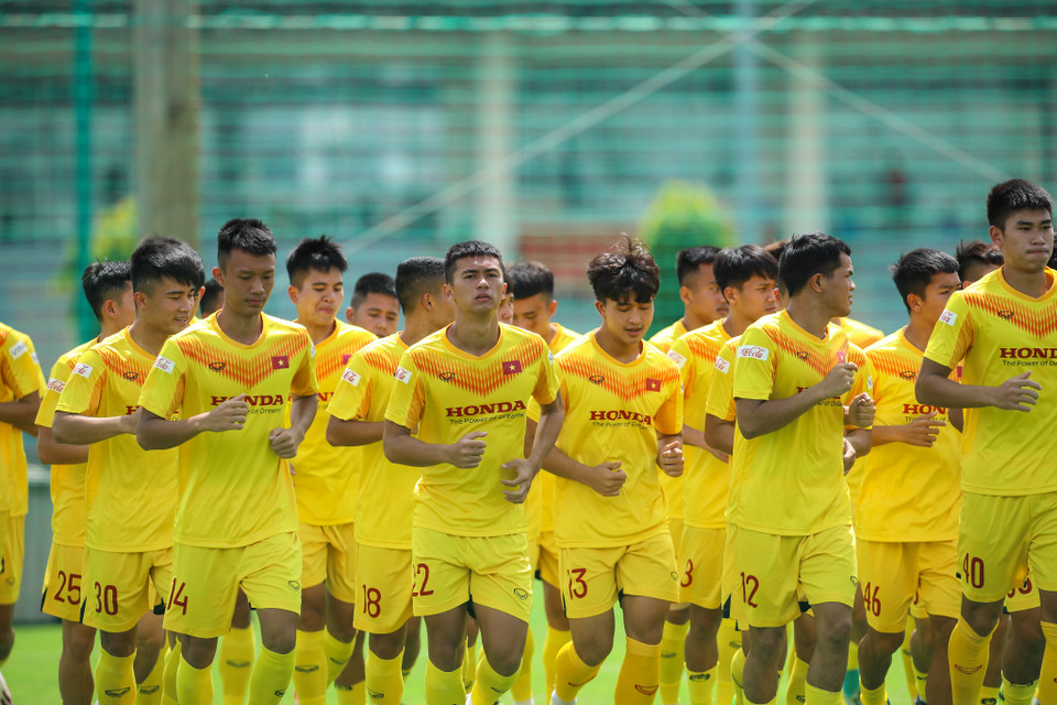 Đoàn quân huấn luyện viên Park Hang-seo mới đi qua được một phần ba chặng đường của đợt tập trung này. (Ảnh: Phúc Tá/Vietnam+)