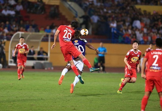 10 phút đầu tiên, Hoàng Anh Gia Lai đã nắm được thế chủ động. (Nguồn: TTXVN/Vietnam+)