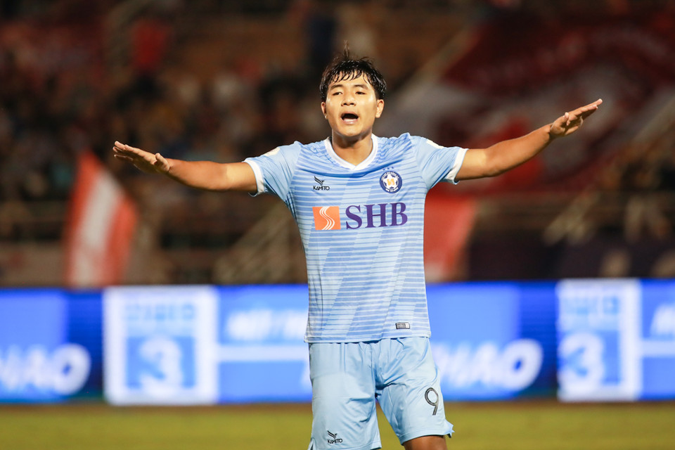 Sau 93 phút hấp dẫn, trận đấu kết thúc với tỷ số hòa 2-2. Kết quả này giúp SHB Đà Nẵng vững vàng cho cuộc đua lọt nhóm trên sau giai đoạn một của mùa giải. (Ảnh: Hải An/Vietnam+)