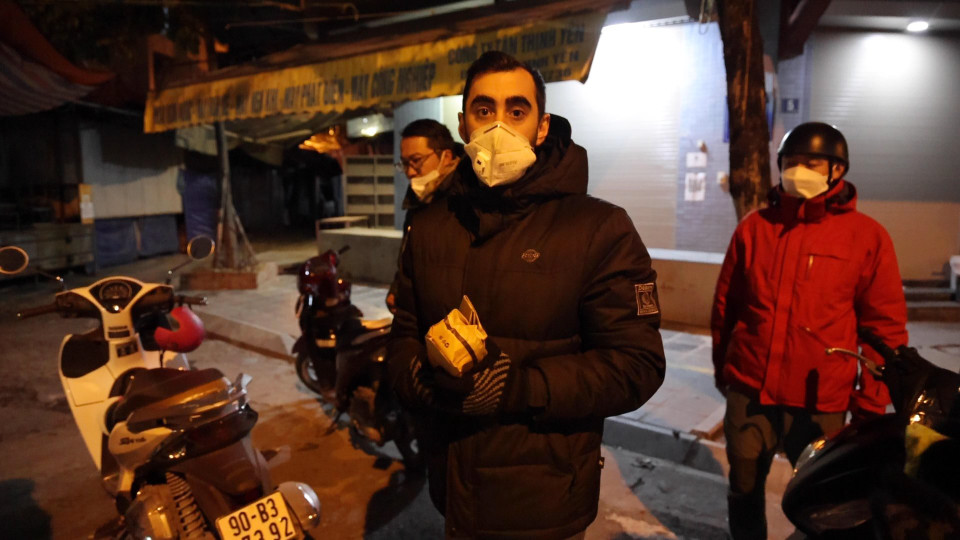 Rodrigo (người Tây Ban Nha sinh sống tại Hà Nội) là một trong hai thành viên người nước ngoài của đội. Anh mong muốn sẽ được tham gia vào nhiều hoạt động của đội hơn trong tương lai. (Ảnh: Hoàng Đạt/Vietnam+)