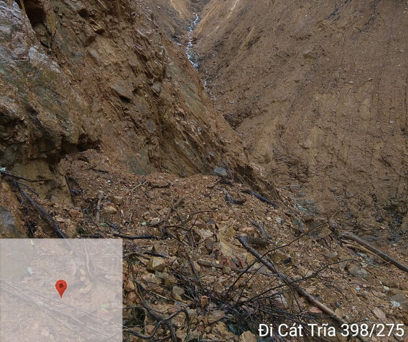 Tọa độ để đến được địa điểm khôi phục lưới điện (Ảnh: Thủy Trần/Vietnam+)