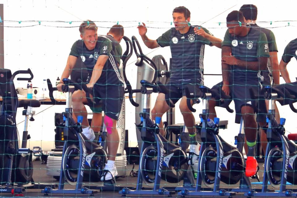 Các cầu thủ Đức đang rất sẵn sàng bước vào trận đấu với Pháp. (Nguồn: DFB.de)