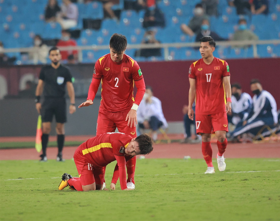 Không ít lần tiền vệ này bị đối thủ phạm lỗi vì những pha xử lý bóng khéo léo, mở ra thế trận tốt cho tuyển Việt Nam. (Ảnh: PV/Vietnam+)