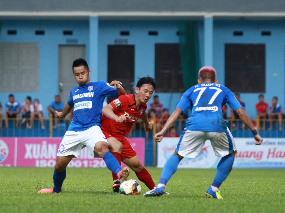 Khi Hoàng Anh Gia Lai khủng hoảng với mục tiêu trụ hạng, sự toả sáng của Minh Vương góp công lớn giúp đội bóng vượt qua khó khăn và kết thúc V-League 2019 với vị trí tốt hơn mong đợi. (Ảnh: Nguyên An/Vietnam+)