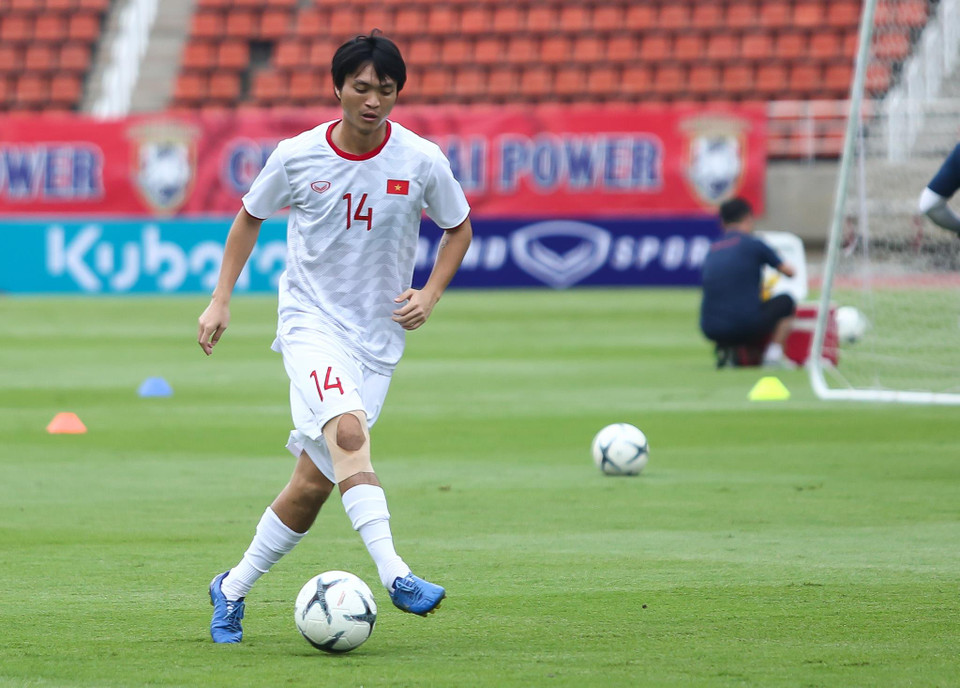 Bên cạnh đoàn Văn Hậu, tuyển Việt Nam hiện có được thể trạng tốt nhất cùng sự tự tin cao để hướng tới trận đấu với Thái Lan. (Ảnh: Nguyên An)