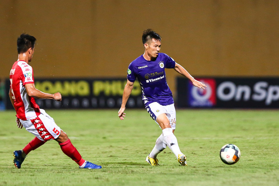 Vượt qua TP.HCM, Hà Nội FC vào chung kết cúp Quốc gia 2020, đối đầu Viettel. Đây là trận 'derby Thủ đô' được nhiều người hâm mộ chờ đợi. (Ảnh: Hiển Nguyễn/Vietnam+)