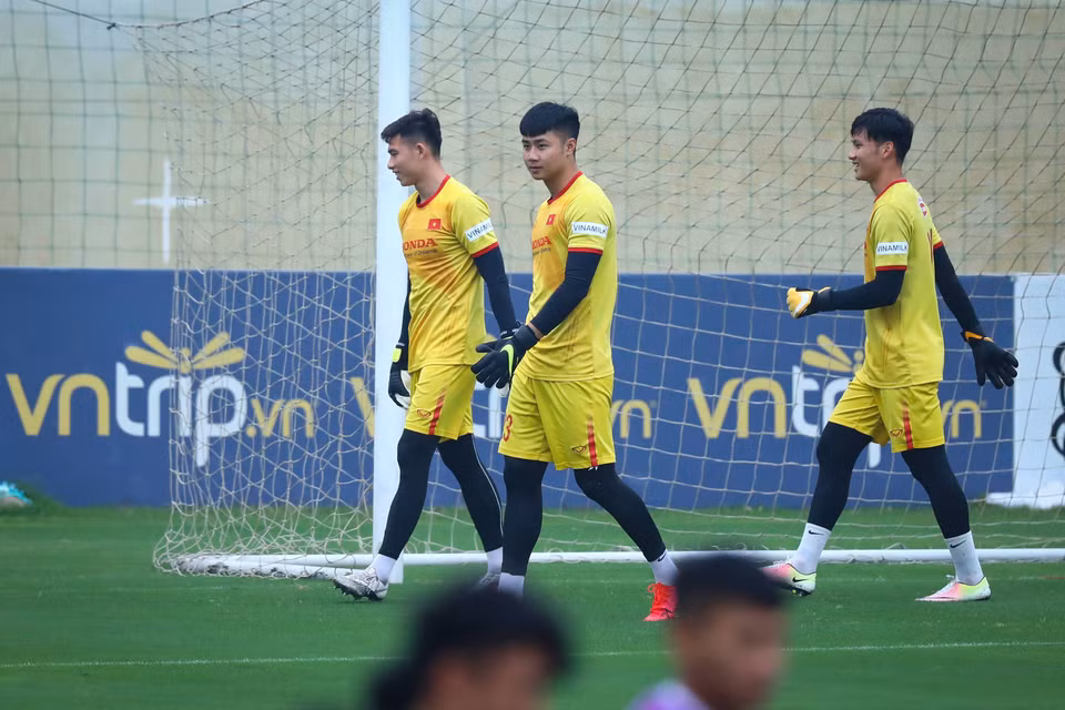U23 Việt Nam đang trong quá trình tìm ra đội hình mạnh nhất cho mục tiêu bảo vệ tấm huy chương vàng. (Ảnh: PV/Vietnam+)