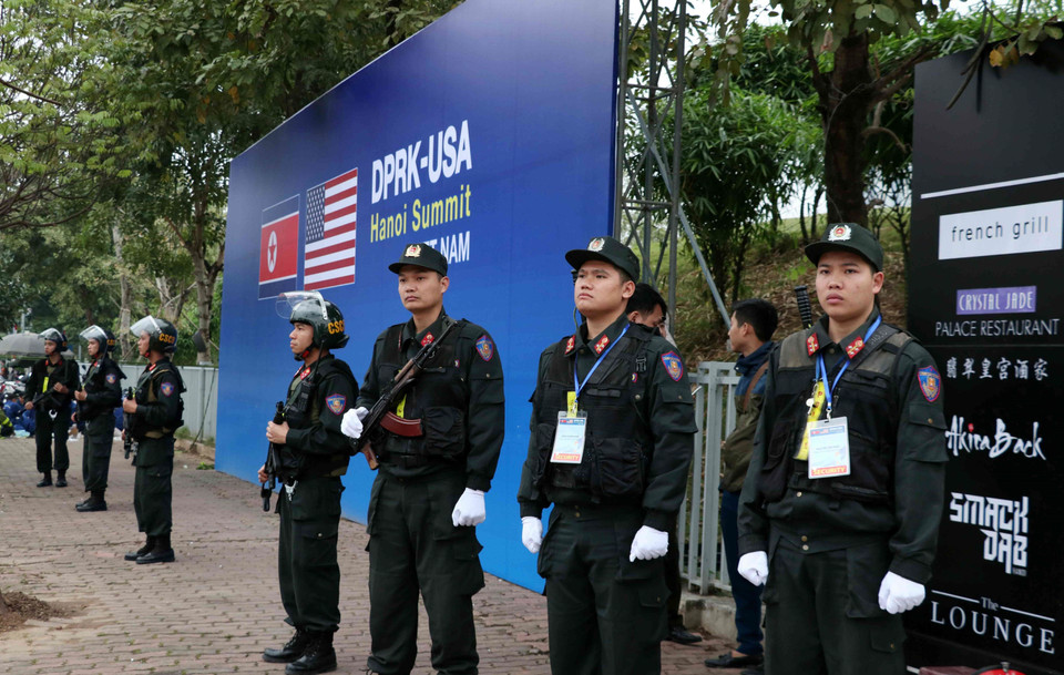 Công tác an ninh đã sẵn sàng cho Hội nghị Thượng đỉnh Mỹ-Triều Tiên lần thứ hai. (Nguồn: Văn Điệp/TTXVN)
