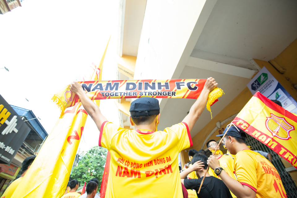 Trận đấu giữa Nam Định với Hoàng Anh Gia Lai tại vòng loại cúp Quốc gia 2020 sẽ diễn ra lúc 18 giờ chiều nay (23/5). (Ảnh: Nguyên An/Vietnam+)
