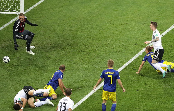 Marco Reus là người ghi bàn thắng đầu tiên của Đức tại WM 2018 (Nguồn: Dfb.de)